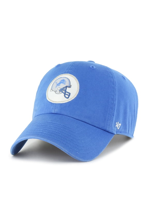 Men's '47 Blue Detroit Lions Hard Hat Clean Up Adjustable Hat