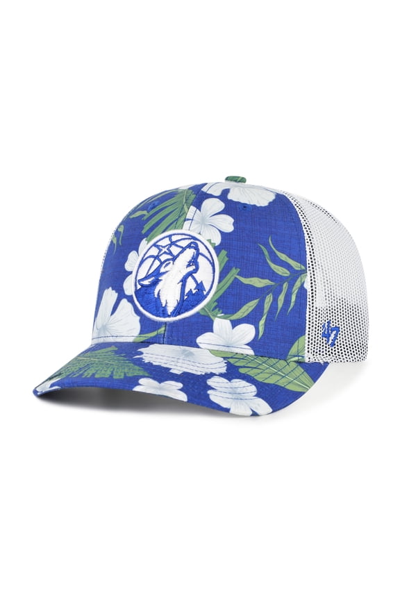 Men's '47 Blue Minnesota Timberwolves Beach Side Trucker Adjustable Hat