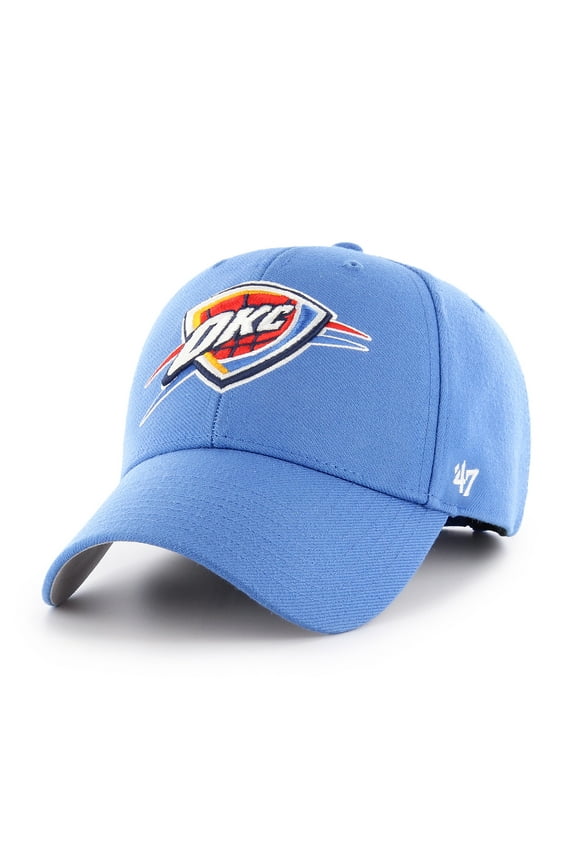 Men's '47 Blue Oklahoma City Thunder Core Logo MVP Adjustable Hat