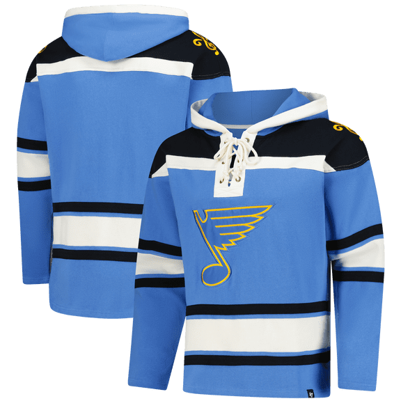 Men's '47  Blue St. Louis Blues Superior Lacer Hoodie