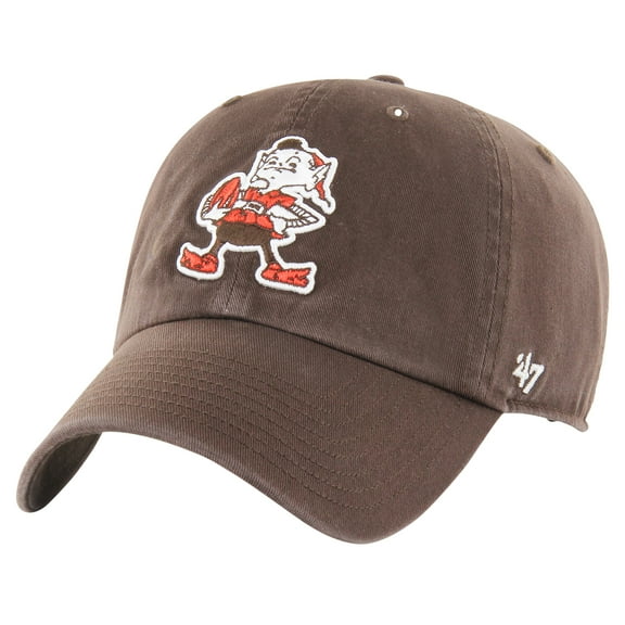 Men's '47 Brown Cleveland Browns Clean Up Adjustable Hat