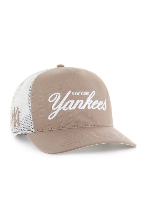 Men's '47 Brown New York Yankees Foundational Mesh Hitch Adjustable Hat