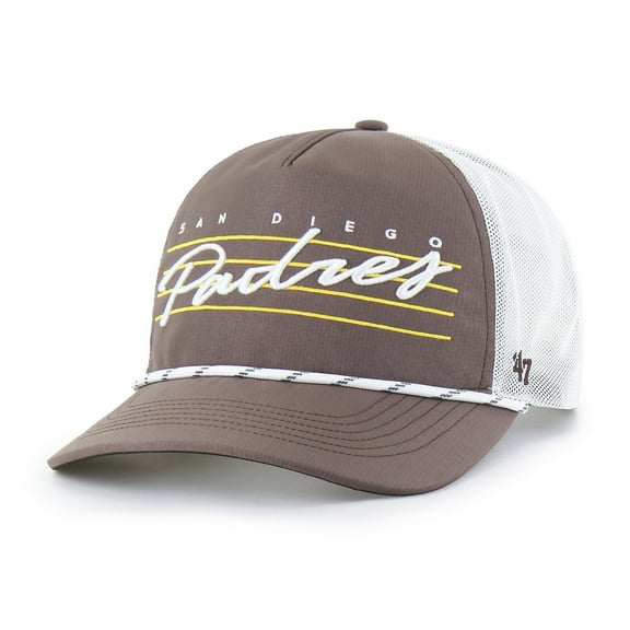 Men's '47 Brown San Diego Padres Brrr Downburst Mesh Hitch Adjustable Hat