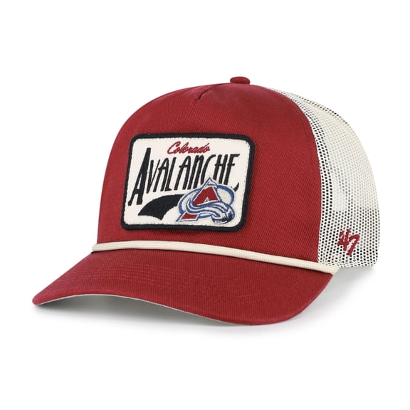 Men's '47 Burgundy Colorado Avalanche Heavy Twill Trucker Hitch Rope Adjustable Hat