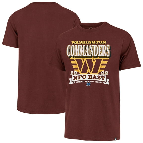 Men's '47 Burgundy Washington Commanders Stripe Splash Franklin T-Shirt