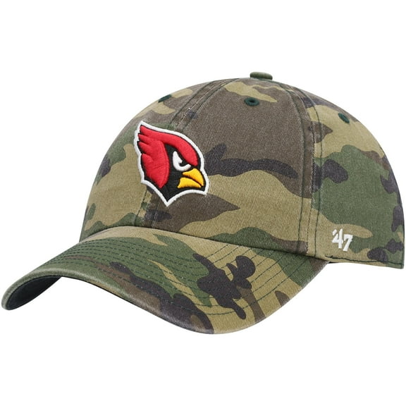Men's '47 Camo Arizona Cardinals Woodland Clean Up Adjustable Hat
