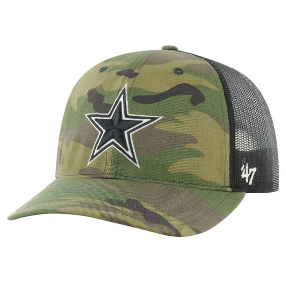 Men's '47 Camo Dallas Cowboys Trucker Adjustable Hat