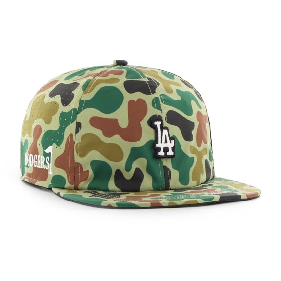 Men's '47 Camo Los Angeles Dodgers Elevated Greens Captain Adjustable Hat