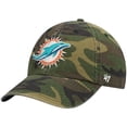 thumbnail image 1 of Men's '47 Camo Miami Dolphins Woodland Clean Up Adjustable Hat, 1 of 4