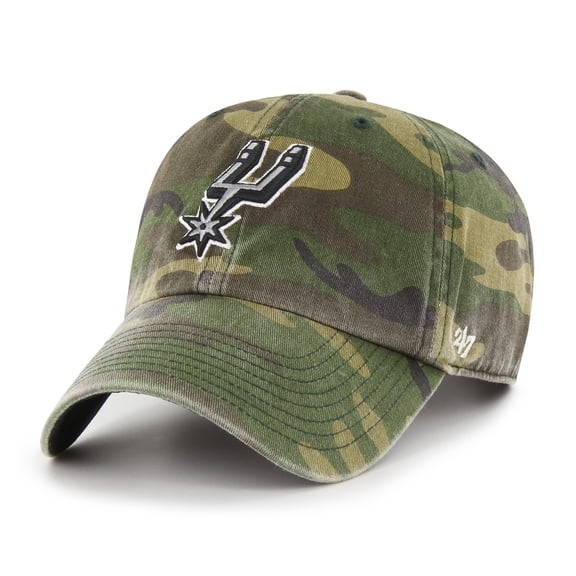 Men's '47 Camo San Antonio Spurs Clean Up Adjustable Hat