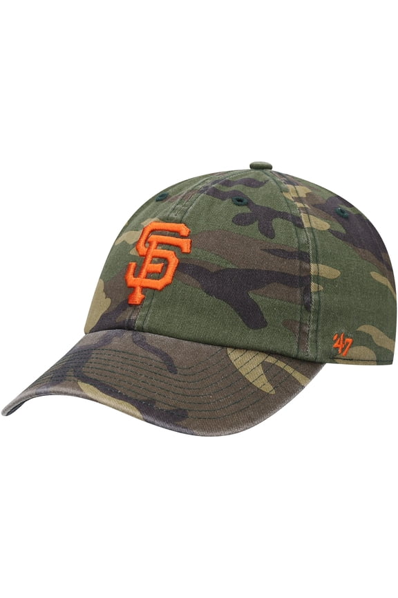 Men's '47 Camo San Francisco Giants Team Clean Up Adjustable Hat