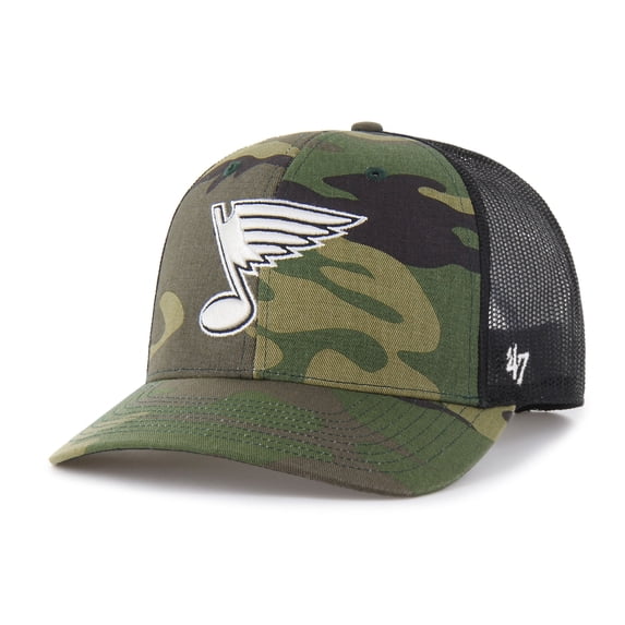 Men's '47 Camo St. Louis Blues Trucker Snapback Hat