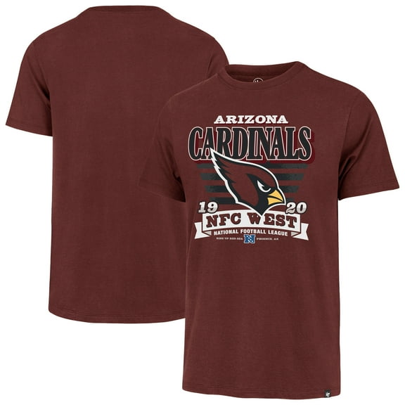 Men's '47 Cardinal Arizona Cardinals Stripe Splash Franklin T-Shirt