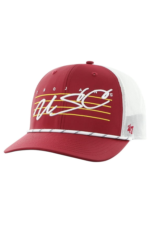 Men's '47 Cardinal USC Trojans Downburst Trucker Adjustable Hat