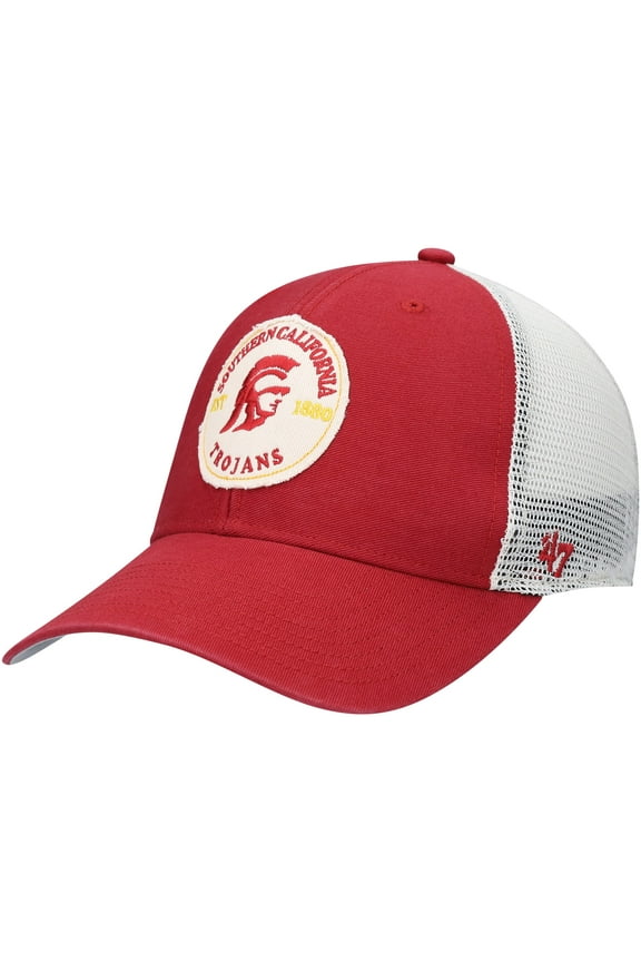Men's '47 Cardinal USC Trojans Howell MVP Trucker Snapback Hat