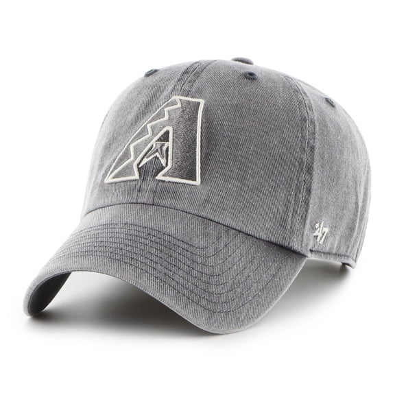 Men's '47 Charcoal Arizona Diamondbacks Pigment Clean Up Adjustable Hat