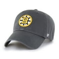 thumbnail image 1 of Men's '47  Charcoal Boston Bruins Core Logo Clean Up Adjustable Hat, 1 of 2