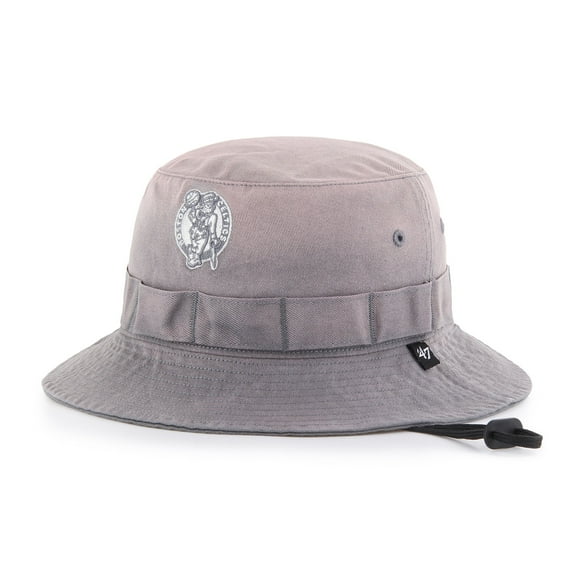 Men's-'47 Charcoal Boston Celtics Buxton Garment Washed Bucket Hat