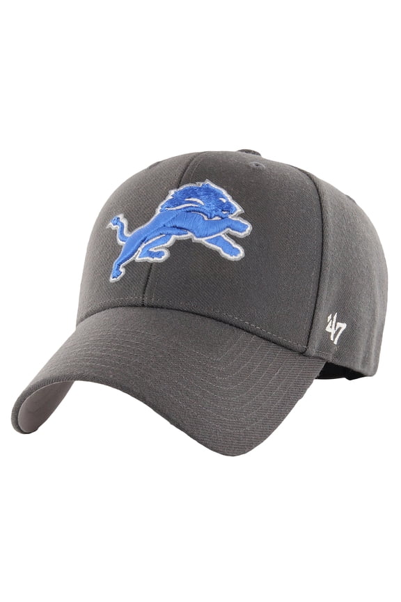 Men's-'47 Charcoal Detroit Lions MVP Adjustable Hat