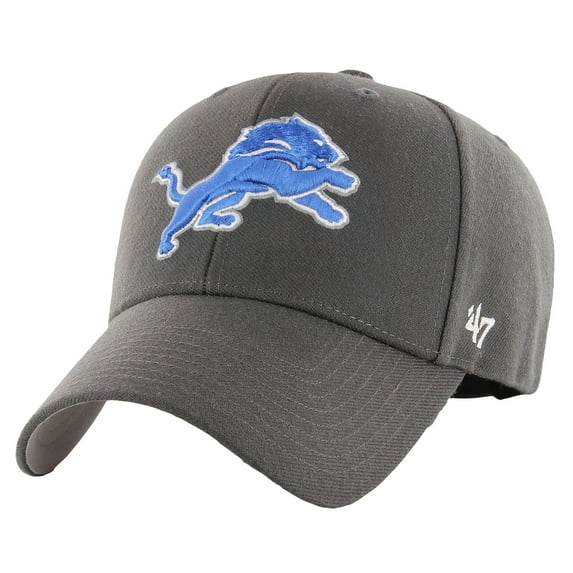 Men's-'47 Charcoal Detroit Lions MVP Adjustable Hat