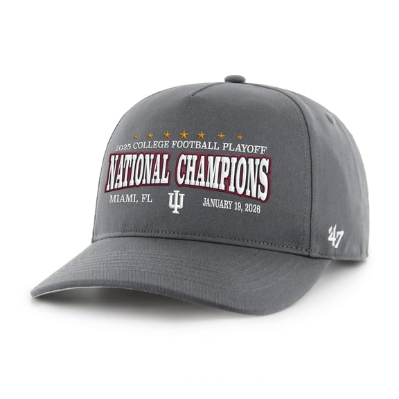 Men's '47  Charcoal Indiana Hoosiers College Football Playoff 2025 National Champions Hitch Adjustable Hat