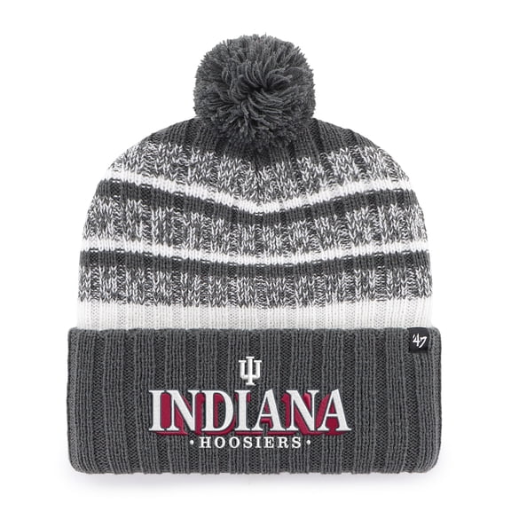 Men's '47  Charcoal Indiana Hoosiers Tavern Cuffed Knit Hat