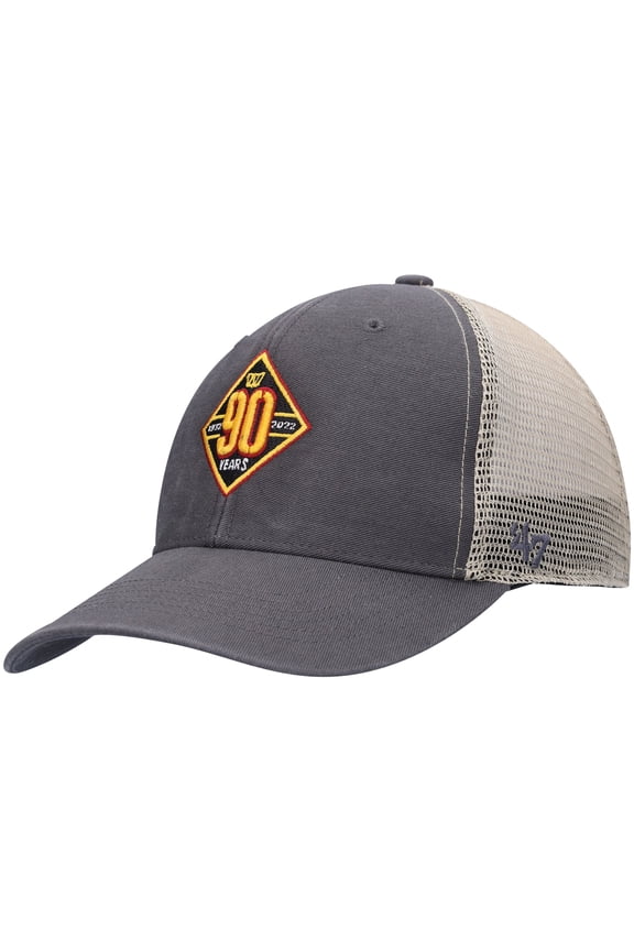 Men's '47  Charcoal/Natural Washington Commanders 90th Season MVP Trucker Snapback Hat