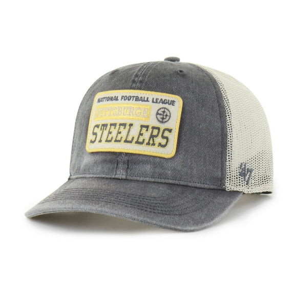 Men's '47  Charcoal Pittsburgh Steelers Canteen Relaxed Trucker Adjustable Hat