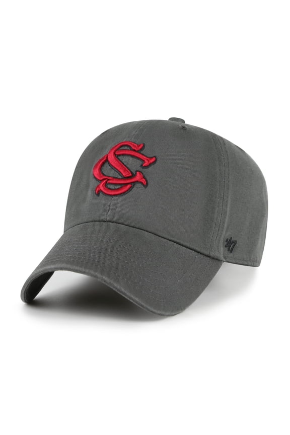 Unisex '47 South Carolina Gamecocks Charcoal Clean Up Adjustable Hat