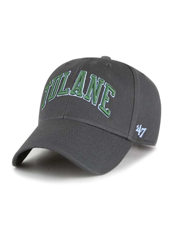 Men's '47 Charcoal Tulane Green Wave Legend Lone Script MVP Adjustable Hat