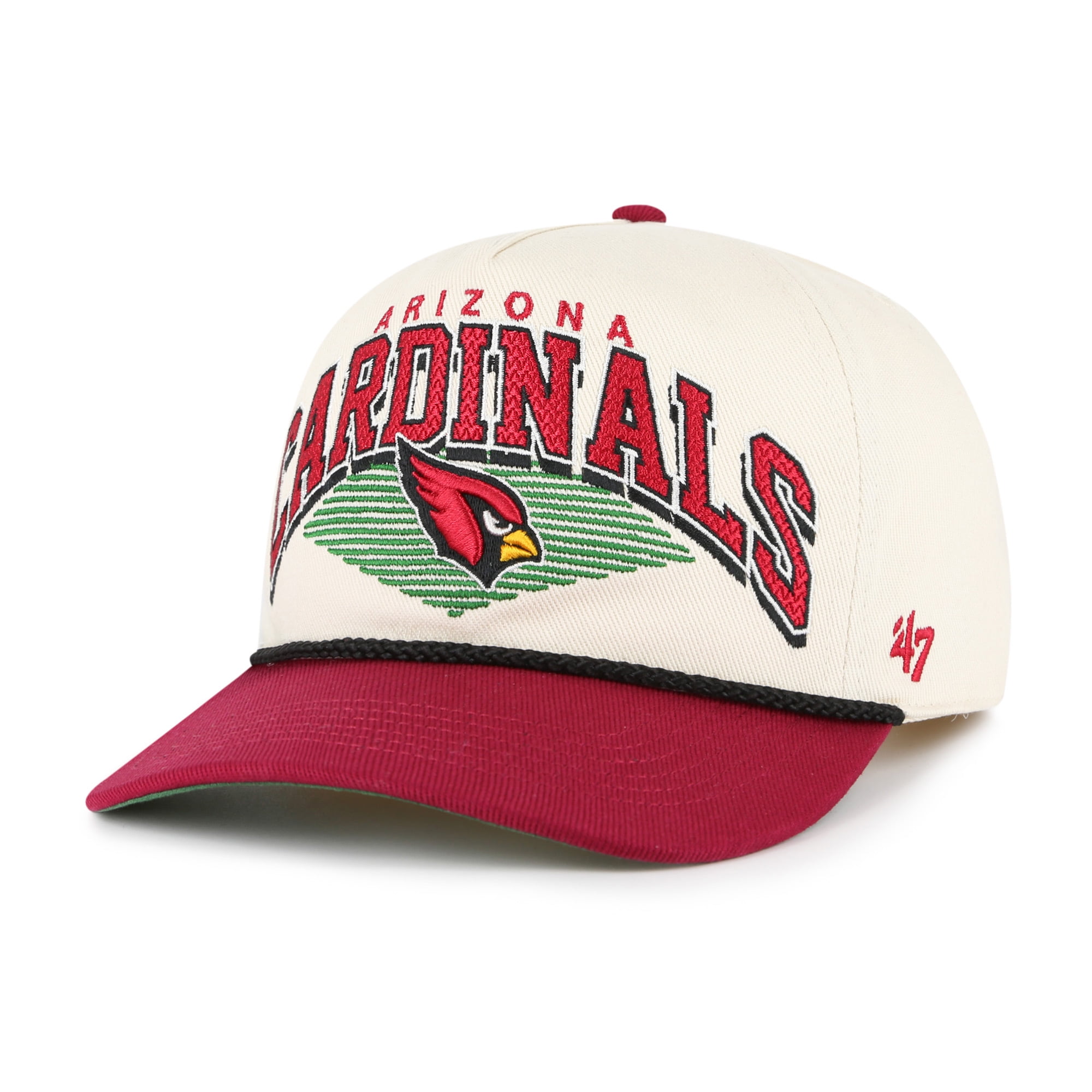 Men's-'47 Cream Arizona Cardinals Pomona Rope Hitch Adjustable Hat ...