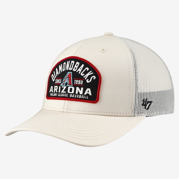 Men's '47 Cream Arizona Diamondbacks Leland Adjustable Trucker Hat
