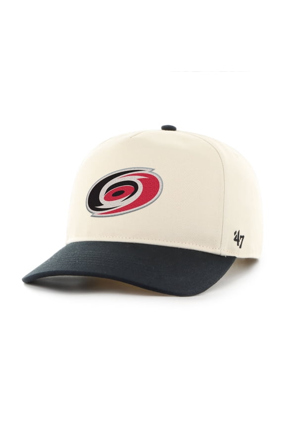Men's '47 Cream/Black Carolina Hurricanes Logo Hitch Adjustable Hat