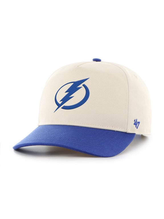 Men's '47 Cream/Blue Tampa Bay Lightning Logo Hitch Adjustable Hat