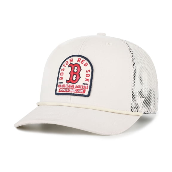 Men's '47 Cream Boston Red Sox Gravestone Adjustable Trucker Hat