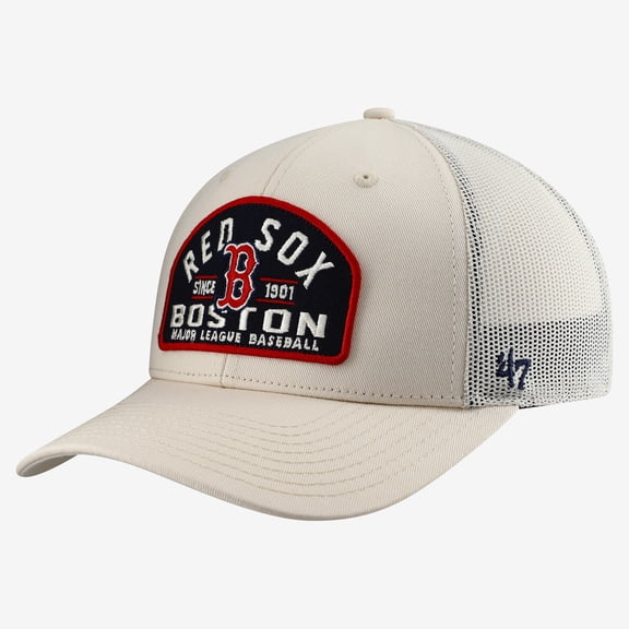 Men's '47 Cream Boston Red Sox Leland Adjustable Trucker Hat