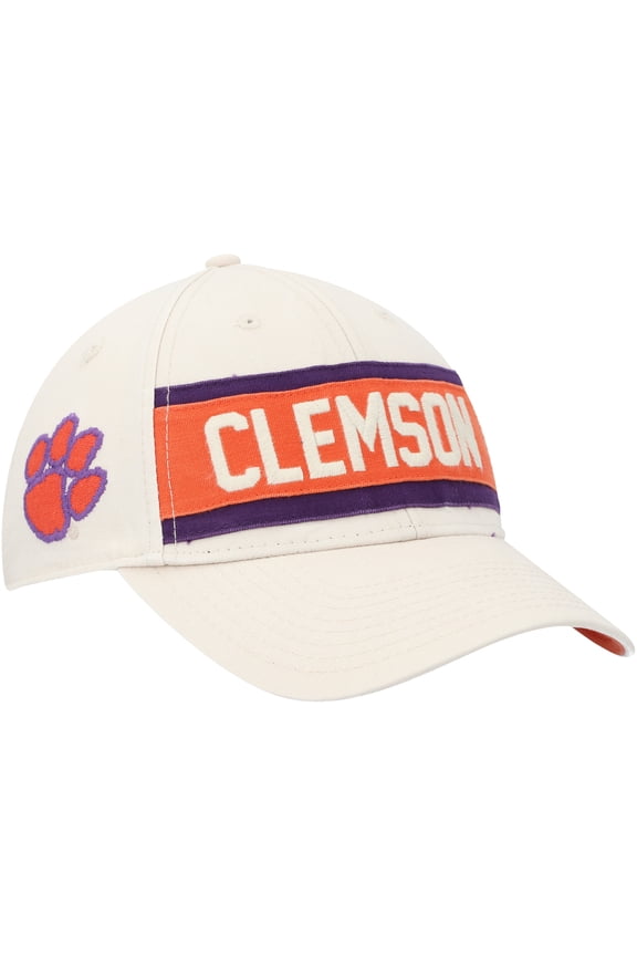 Men's '47 Cream Clemson Tigers Crossroad MVP Adjustable Hat