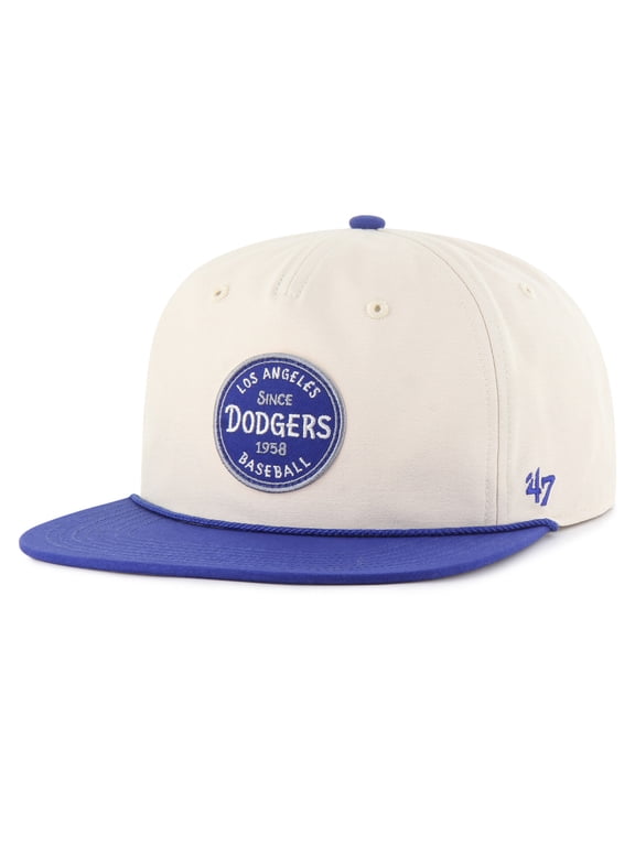 Men's '47 Cream Los Angeles Dodgers Payson Captain Adjustable Hat
