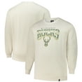 thumbnail image 1 of Men's '47 Cream Milwaukee Bucks Big & Tall Spotlight Headline Pullover Sweatshirt, 1 of 3
