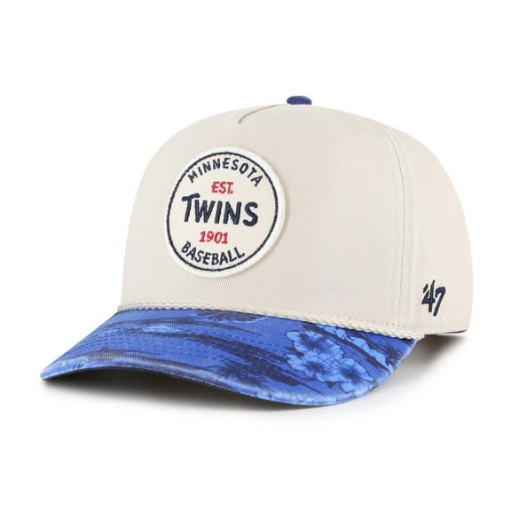 Men's '47 Cream/Navy Minnesota Twins Fiji Rope Hitch Adjustable Hat
