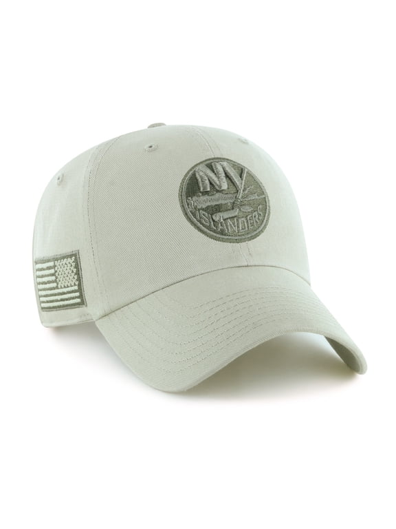 Men's '47 Cream New York Islanders OHT Tri-Hit Clean Up Adjustable Hat