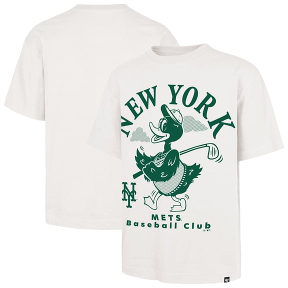 Men's '47 Cream New York Mets Strollin' Foundation T-Shirt