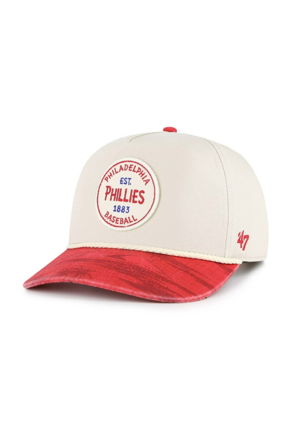 Men's '47 Cream/Red Philadelphia Phillies Fiji Rope Hitch Adjustable Hat