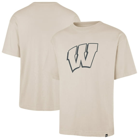 Men's '47 Cream Wisconsin Badgers Ravine Foundation T-Shirt