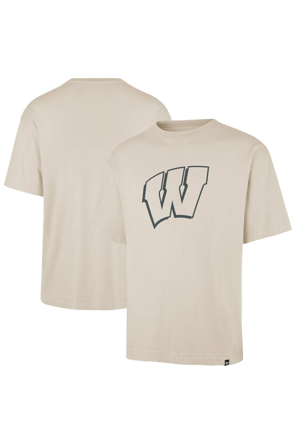 Men's '47 Cream Wisconsin Badgers Ravine Foundation T-Shirt