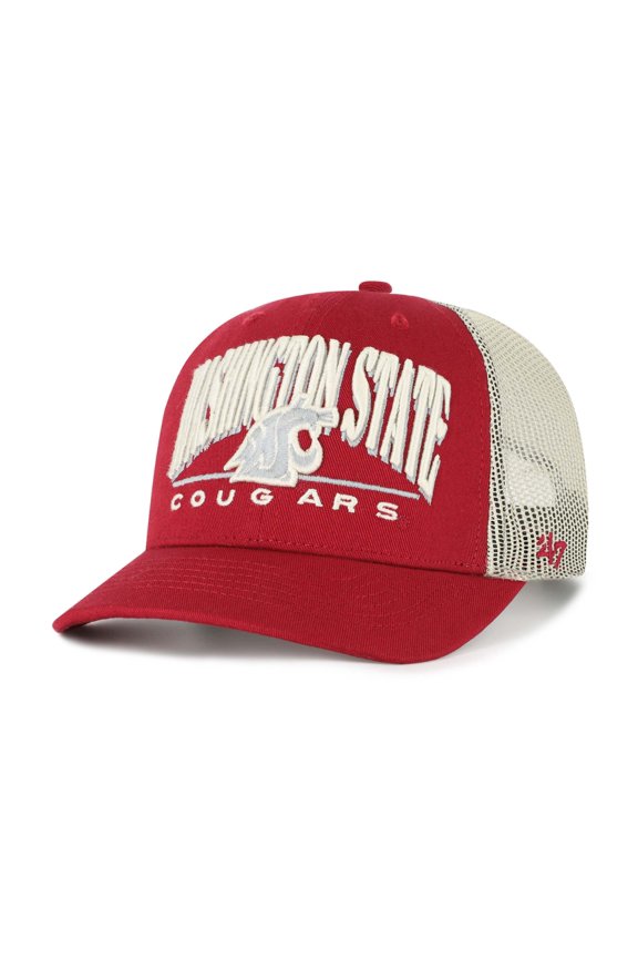 Men's '47 Crimson Washington State Cougars Arid Adjustable Trucker Hat