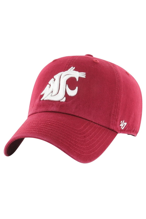 Men's '47 Crimson Washington State Cougars Clean Up Adjustable Hat