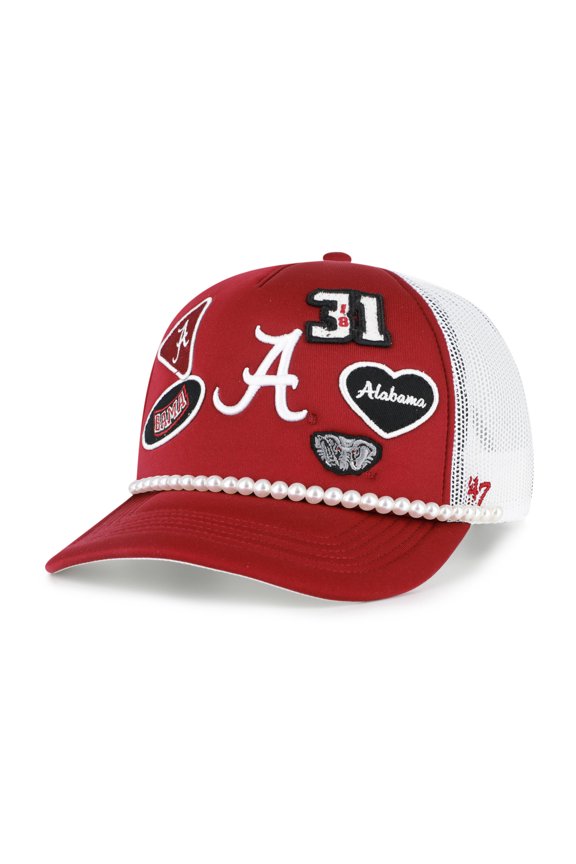 Men's '47  Crimson/White Alabama Crimson Tide Rally On Hitch Adjustable Hat