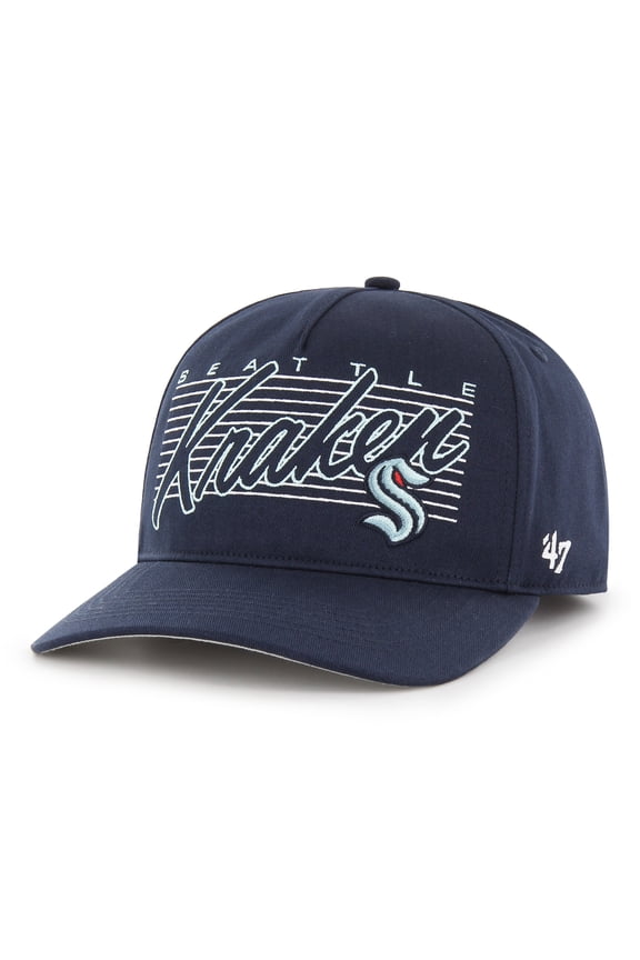 Men's '47 Deep Sea Blue Seattle Kraken Marquee Hitch Snapback Hat