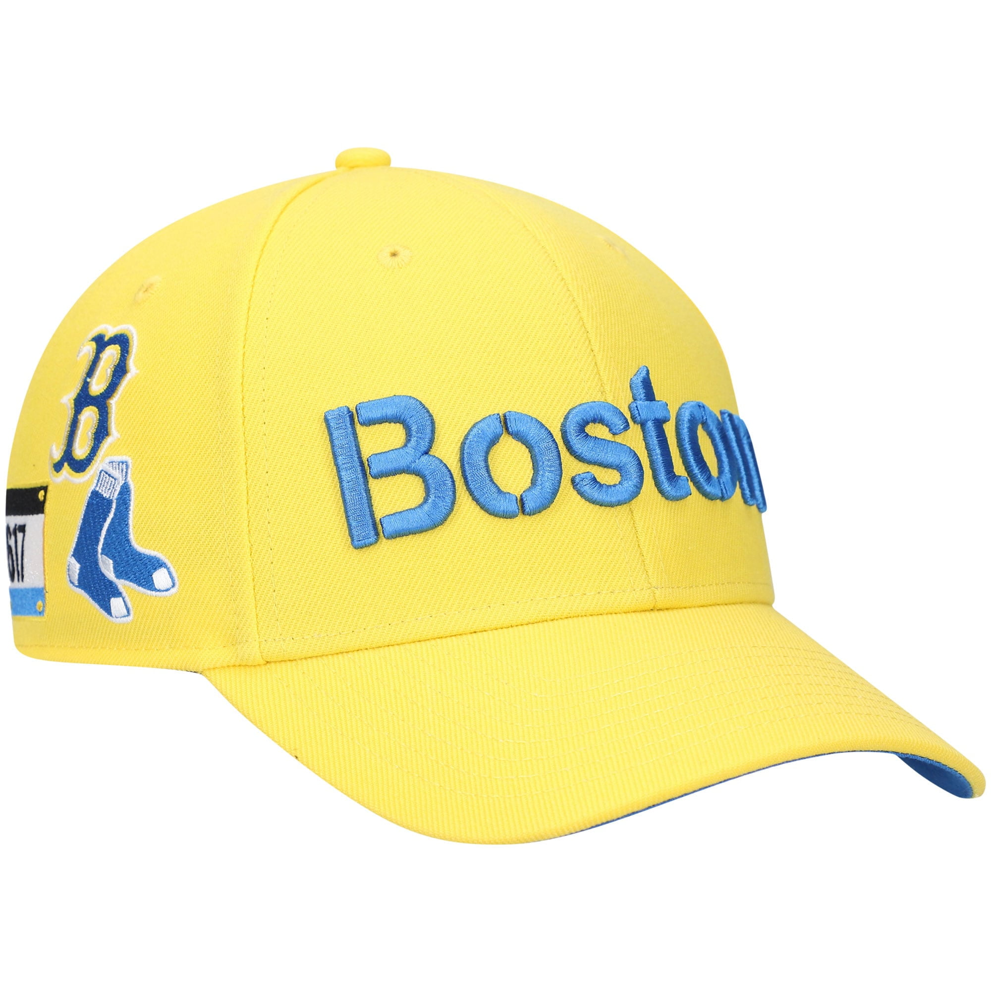 Men's '47 Gold Boston Red Sox City Connect MVP Adjustable Hat - OSFA 